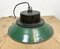 Industrial Green Enamel and Cast Iron Pendant Light, 1960s 12