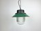 Industrial Green Enamel and Cast Iron Pendant Light, 1960s 2