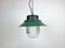 Industrial Green Enamel and Cast Iron Pendant Light, 1960s, Image 2