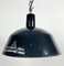 Industrial Dark Blue Enamel Pendant Lamp from Emax, 1960s 6