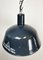 Industrial Dark Blue Enamel Pendant Lamp from Emax, 1960s, Image 9