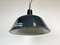 Industrial Dark Blue Enamel Pendant Lamp from Emax, 1960s, Image 8