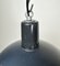 Industrial Dark Blue Enamel Pendant Lamp from Emax, 1960s, Image 5