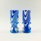 Italian Pop Art Marbled Murano Glass Vases by Carlo Moretti, 1970s, Set of 2 2