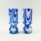 Italian Pop Art Marbled Murano Glass Vases by Carlo Moretti, 1970s, Set of 2 1