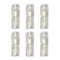Italian Wall Sconces in Murano Glass, 1970s, Set of 6 7