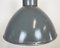 Industrial Grey Aluminium Pendant Lamp from Polam Wilkasy, 1960s, Image 4