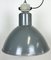 Industrial Grey Aluminium Pendant Lamp from Polam Wilkasy, 1960s 6