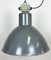 Industrial Grey Aluminium Pendant Lamp from Polam Wilkasy, 1960s, Image 6