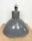 Industrial Grey Aluminium Pendant Lamp from Polam Wilkasy, 1960s, Image 13