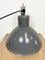 Industrial Grey Aluminium Pendant Lamp from Polam Wilkasy, 1960s, Image 15