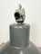 Industrial Grey Aluminium Pendant Lamp from Polam Wilkasy, 1960s, Image 14