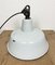 Industrial White Enamel Factory Lamp with Cast Iron Top from Zaos, 1960s 9