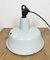 Industrial White Enamel Factory Lamp with Cast Iron Top from Zaos, 1960s 10