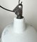 Industrial White Enamel Factory Lamp with Cast Iron Top from Zaos, 1960s 6