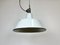 Industrial White Enamel Factory Lamp with Cast Iron Top from Zaos, 1960s 7