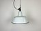Industrial White Enamel Factory Lamp with Cast Iron Top from Zaos, 1960s 2