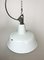 Industrial White Enamel Factory Lamp with Cast Iron Top from Zaos, 1960s 8