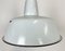 Industrial White Enamel Factory Lamp with Cast Iron Top from Zaos, 1960s 4