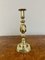 Large Antique Victorian Quality Brass King of Diamonds Candleholders, 1890s, Set of 2, Image 2
