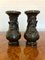 Antike japanische Meiji Ära Bronze Vasen, 1910er, 2er Set 1