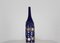 Botella decorativa de cerámica azul de Gio Ponti para Cooperativa Ceramica Imola, Italia, 1993, Imagen 1