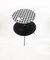 Tavolfiore Side Table in Hounstooth Pattern and Black by Tokyostory Creative Bureau 5