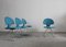 Longobarda Chairs by Vittorio Interini for Saporiti, Italy, 1960s, Set of 4 1