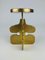 Brutalist Brass Candleholder in the style of Giuseppe Gallo, 1970s 1