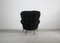 Fauteuil Pl19 en Laine de Mongolie Noire par Franco Albini pour Poggi, Italie, 1950s 4