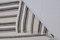 Tappeto Kilim moderno a righe in canapa annodato a mano, Immagine 9