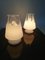 Lámparas de mesa italianas de cristal de Murano artístico blanco de Prima Luce, años 70. Juego de 2, Imagen 13
