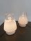 Italian Table Lamps in White Artistic Murano Glass by Prima Luce, 1970s, Set of 2 11