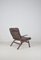 Danish Leather Lounge Chair attributed to Farstrup Møbler, 1970s 5