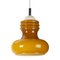 Space Age Ocher Opaline Glass Pendant Lamp 2