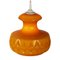 Orange Pendant Lamp from Peill & Putzler, Image 2