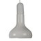 Lámpara colgante industrial de metal blanco de Staff, años 70, Imagen 3