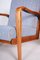 Jan Vanek zugeschriebene Art Deco Armlehnstühle, Ash, Tschechien, 1940er, 2er Set 6
