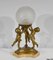 Antique Lamp in Regulates and Marble, 1890s 1