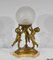 Antique Lamp in Regulates and Marble, 1890s, Image 1