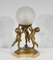 Antique Lamp in Regulates and Marble, 1890s 2