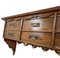 French Elm Wall Mounted Shelf with Drawers, 1900s 11