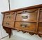 French Elm Wall Mounted Shelf with Drawers, 1900s 8