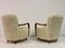 Vintage Italian Bentwood Armchairs in Faux Sheepskin, 1950s, Set of 2, Image 14