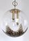 Large Postmodern Italian Globe Blown Glass Pendant from La Murrina, 1970s 5