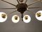 Sputnik Opaline Glass 10-Lights Chandelier, 1960s, Image 3