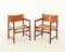Spanish Armchairs in Cognac Leather, Spain, 1960s, Set of 2 1