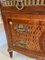 Victorian French Kingwood and Marquetry Inlaid Marble Top Commode Chest of Drawers, 1880s 10