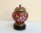Vintage Cloisonne Brass and Enamel Ginger Jar with Lid, China, 1970s 2
