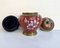 Vintage Cloisonne Brass and Enamel Ginger Jar with Lid, China, 1970s 5